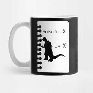 Godzilla Minus 1 Equals X Mug